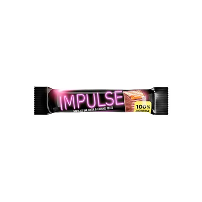 Вафли «Impulse» с мягкой карамелью в глазури, 16 г