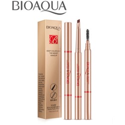 30%Автоматический карандаш для бровей BIOAQUA Double Plastic Pencil 0,4 гр. ТОН 012 светло-коричневый