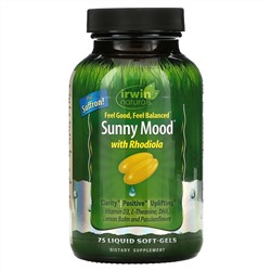 Irwin Naturals, Sunny Mood, 75 мягких желатиновых капсул с жидкостью