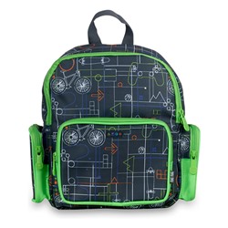 Mochila - estampado - azul marino y verde