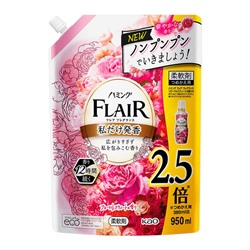 KAO Flair Floral Suite Арома ЛЮКС Кондиционер для белья аромат Сладкий цветок сменная упаковка 950мл