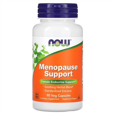 NOW Foods, Menopause Support, 90 растительных капсул