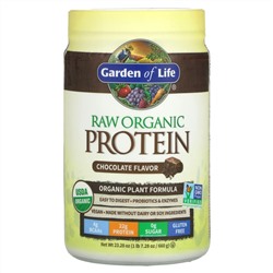 Гарден оф Лайф, Органический протеин RAW, органическая растительная формула, шоколад, 660 г (23,28 унции)