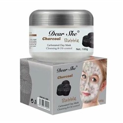 Глиняно-Пузырьковая маска для лица Dear She Вubble Charcoal 100гр