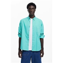 Long-sleeve cotton shirt