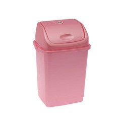 Ведро для мусора 8л "Камелия" розовый перламутр