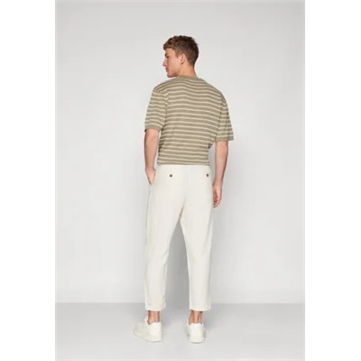 Selected Homme - SLH180-RELAXED CROP RON PANT - Брюки - кремовый