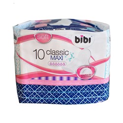 Прокладки женские классические BiBi Classic Maxi Soft 10шт (24шт/короб)