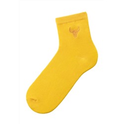 Носки со знаком зодиака «Телец», жёлтые