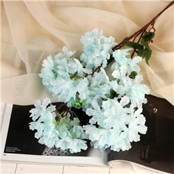 Цветы искусственные "Фиалка на ветке" 5х80 см, голубой