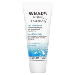 Weleda, Oral Care, солевая зубная паста, без фторидов, со вкусом перечной мяты, 75 мл (2,5 жидк. унции)