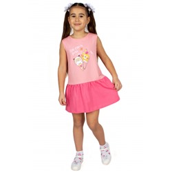 Л3038-7390 гиацинт+розовый персик платье детское