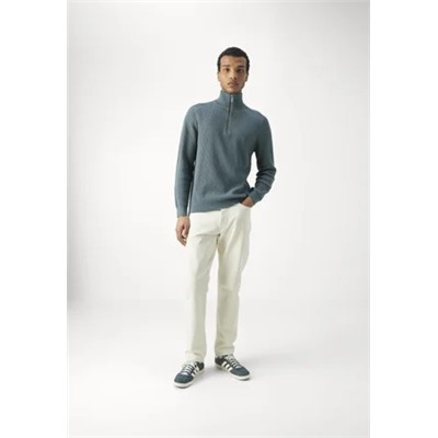 Selected Homme - SLHOWN HALF ZIP - Вязаный свитер - серый