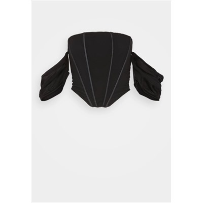 WAL G. - BALE CORSET CROP - блузка - черный