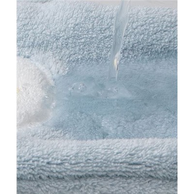 Полотенце-салфетка из микрофибры  1 шт. Цвет серо-голубой.