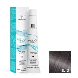 Крем-краска для волос TNL Million Gloss оттенок 6.12 Темный блонд пепельный перламутровый 100 мл