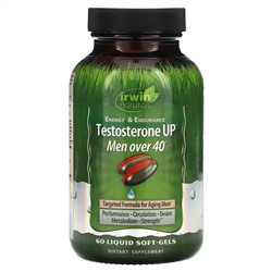 Irwin Naturals, Testosterone UP, для мужчин старше 40 лет, 60 мягких таблеток