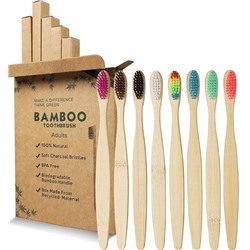 Набор зубных щеток Eco bamboo 8 шт.