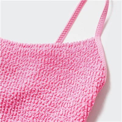 Costume da bagno texture schiena incrociata Ocean1 - rosa