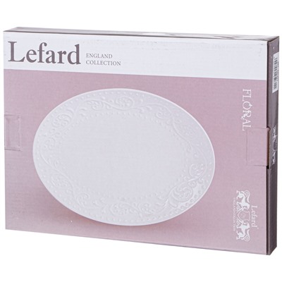 БЛЮДО ОВАЛЬНОЕ LEFARD "FLORAL" 30*22*2,5 СМ (КОР=30ШТ.)