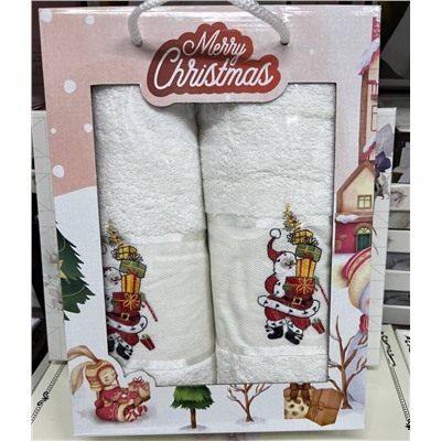 Новогодний комплект полотенец Merry Christmas
