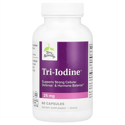 Terry Naturally, Tri-Iodine®, 25 мг, 60 капсул