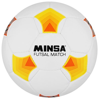 Мяч футбольный MINSA Futsal Match, PU, машинная сшивка, 32 панели, р. 4