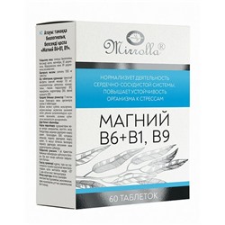 Магний B6+B1, B9 Мирролла №60