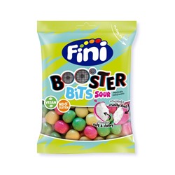 Жевательные конфеты Fini Booster Bits Sour со вкусом клубники и малины 90 гр