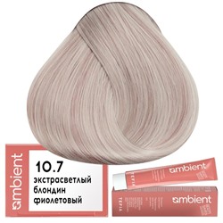 Крем-краска для волос AMBIENT 10.7, Tefia