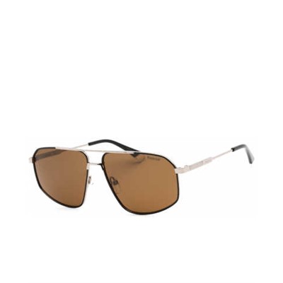 Polaroid Men's Black Aviator Sunglasses, Polaroid