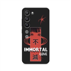 Матовый силиконовый чехол Immortal love на Samsung Galaxy S23 5G