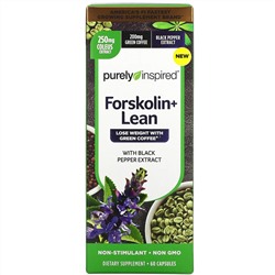 Пурели Инспиред, Forskolin + Lean, 60 капсул