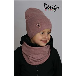 Удлиненная хлопковая шапка для мальчика «Fashion V» сух.роза