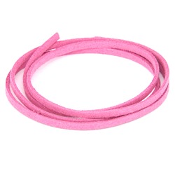 SHZ1069 Замшевый шнурок для амулета, цвет светло-розовый