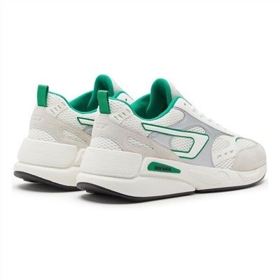 Sneakers Serendipity - logo - blanco y verde - Suela: 4.5 cm