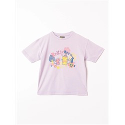 Mışıl Детская футболка с круглым вырезом для маленьких девочек