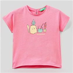 T-Shirt - 100% Baumwolle - rosa