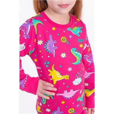 Пижама из футера двухнитки с начесом для девочки Bonito