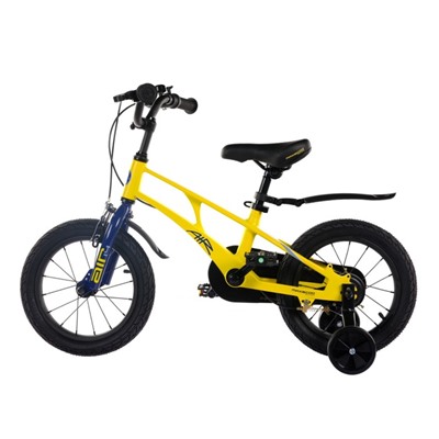 Велосипед 14'' Maxiscoo Air Стандарт Плюс, цвет желтый матовый