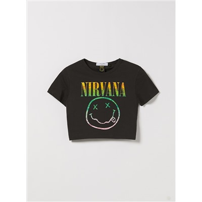 Maglietta cropped Nirvana / Alcott