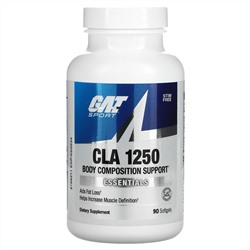 ГАТ, CLA 1250 (конъюгированная линолевая кислота), 90 мягких желатиновых капсул с жидкостью
