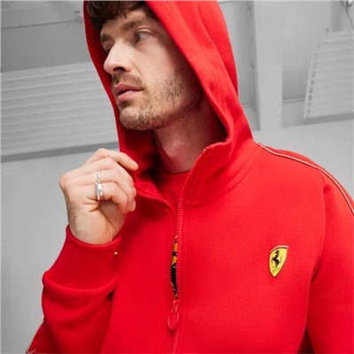 Scuderia Ferrari Men's Motorsport Race Hooded Sweat Jacket