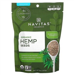 Navitas Organics, Organic Hemp Seeds (Органические семена конопли), 227 г (8 унций)