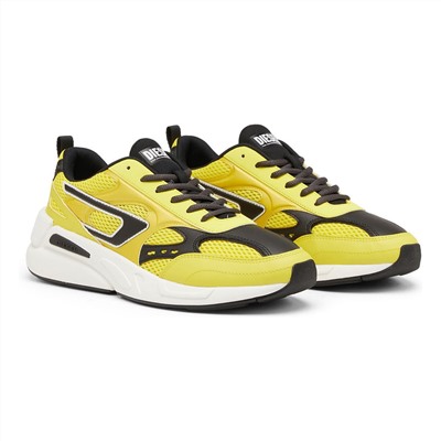 Sneakers - logo - amarillo y negro - Suela: 4.5 cm