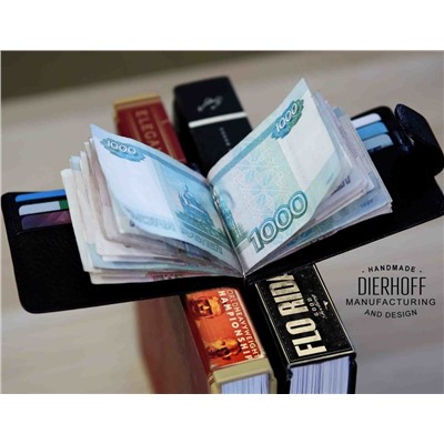 Мужской кожаный зажим для денег Dierhoff Д 1011-245/2
