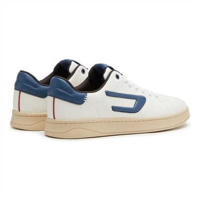 Sneakers - cuero - blanco y azul