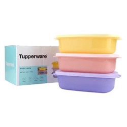 Tupperware 1 литровый прямоугольный ланч-бокс для микроволновой печи