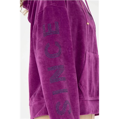 Женский фиолетовый свитшот Неожиданная скидка в корзине