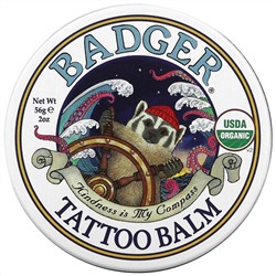 Badger Company, Органический бальзам для татуировок, 56 г (2 унции)